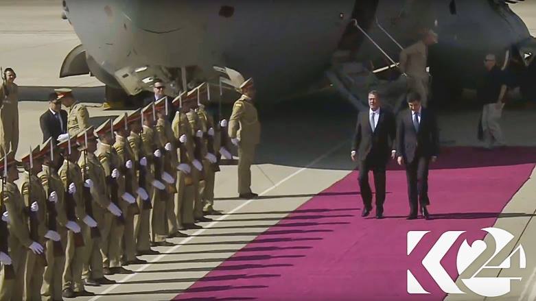Kurdistan Region Prime Minister Nechirvan Barzani received the US Defense Secretary Ashton Carter in Erbil, Kurdistan Region, Oct. 23, 2016. (Photo: Kurdistan24)